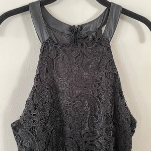 NWT Black lace halter dress size M/L